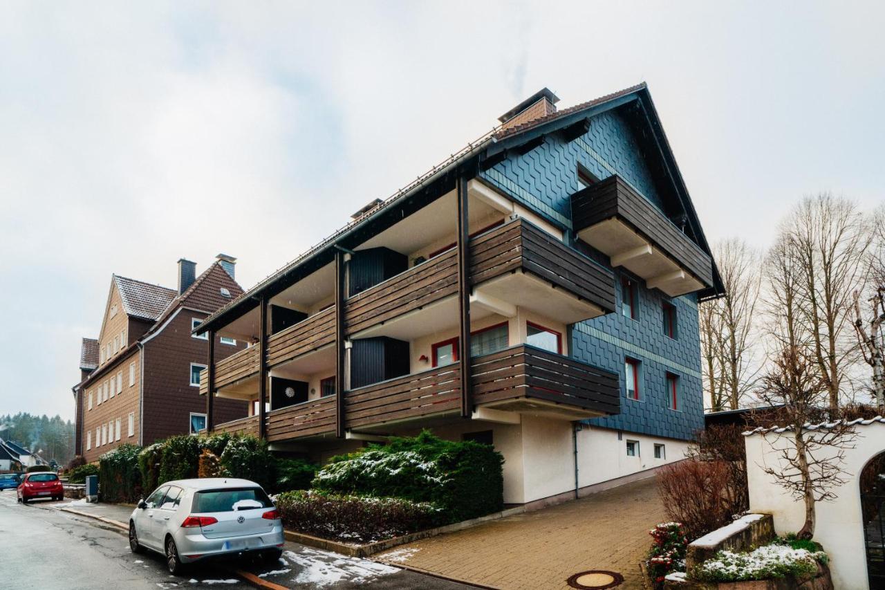 Grosse Wohnung - Kamin - Balkon - Boxspringbett - Skiwiese Braunlage Exterior photo